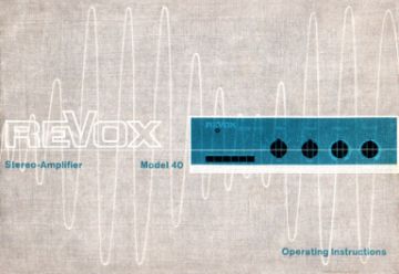 Revox-40 ;4x ECL86-1960.Amp preview